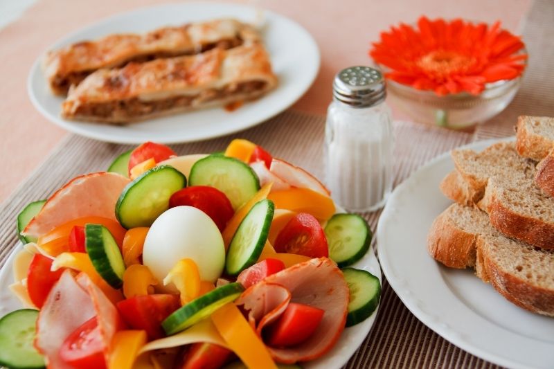 Comidas flexitarianas sabrosas.