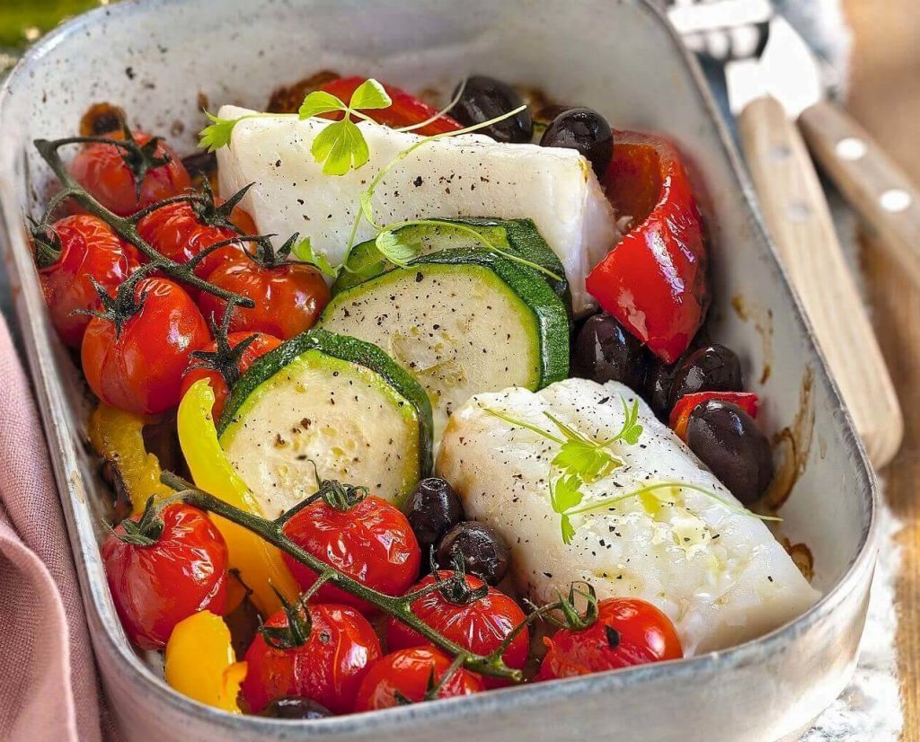 Bacalao al horno.