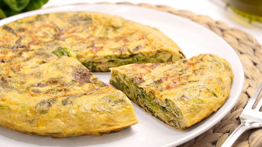 Tortilla de lechuga.