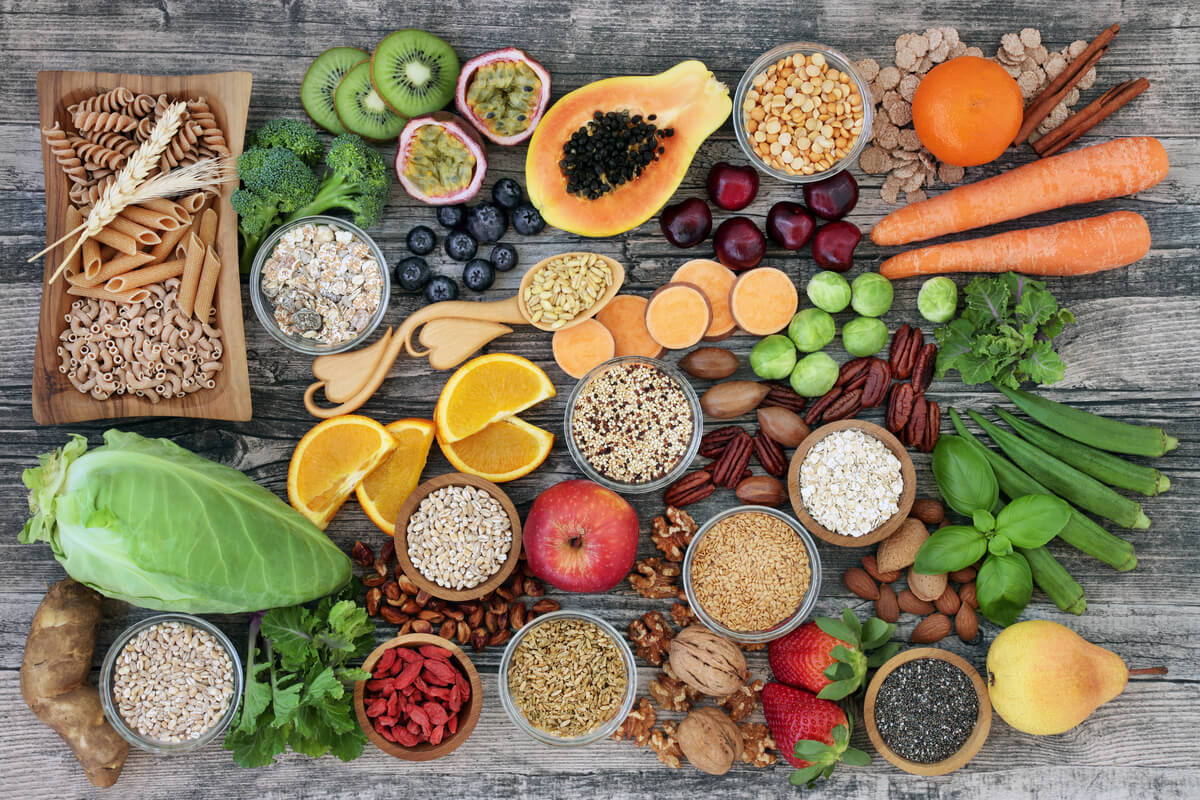 Alimentos que alivian el estreñimiento.