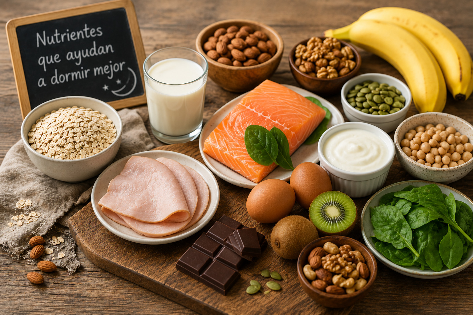 Nutrientes para dormir mejor.
